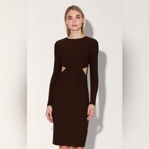 Ribbed cut out Knit Dress - XS